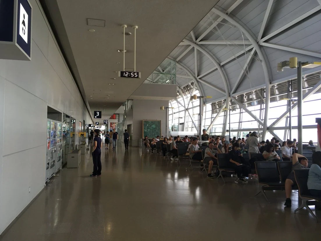 關西機場第一航廈室內空間示意