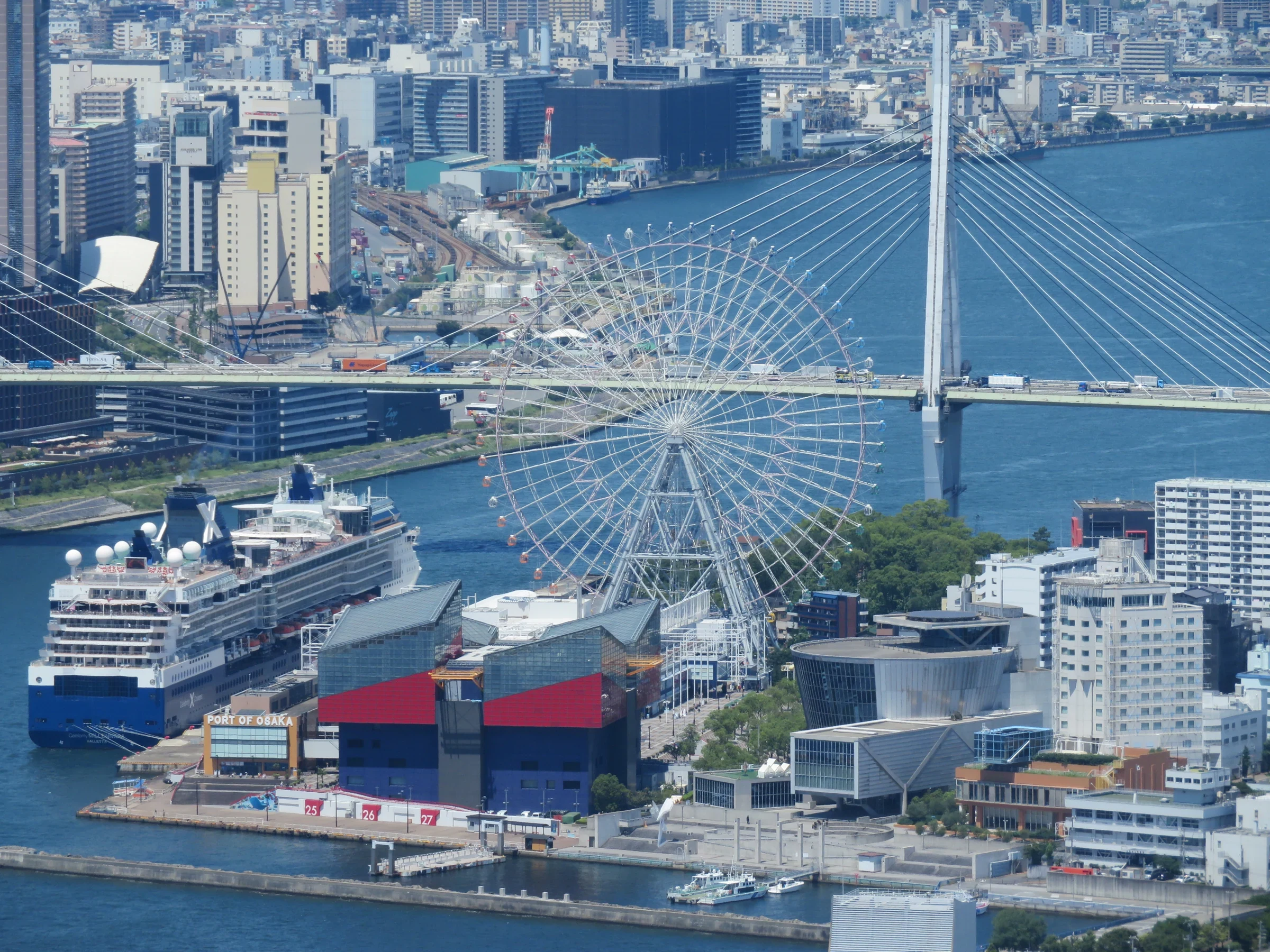 大阪海遊館與天保山摩天輪2026年遠景
